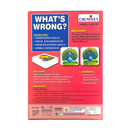 What's WRONG - 24 Sets of Two Piece RIGHT & WRONG Picture Cards
