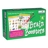 BRAIN BOOSTERS - 12 Wipe clean cards - 22 Question sheets - 2 Answer sheets - 1 Special pencil