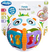 Panda activity ball - Openings for fingers to grip - Textured body - 3 internal patterned balls - rattle inside panda - Soft squishy tummy