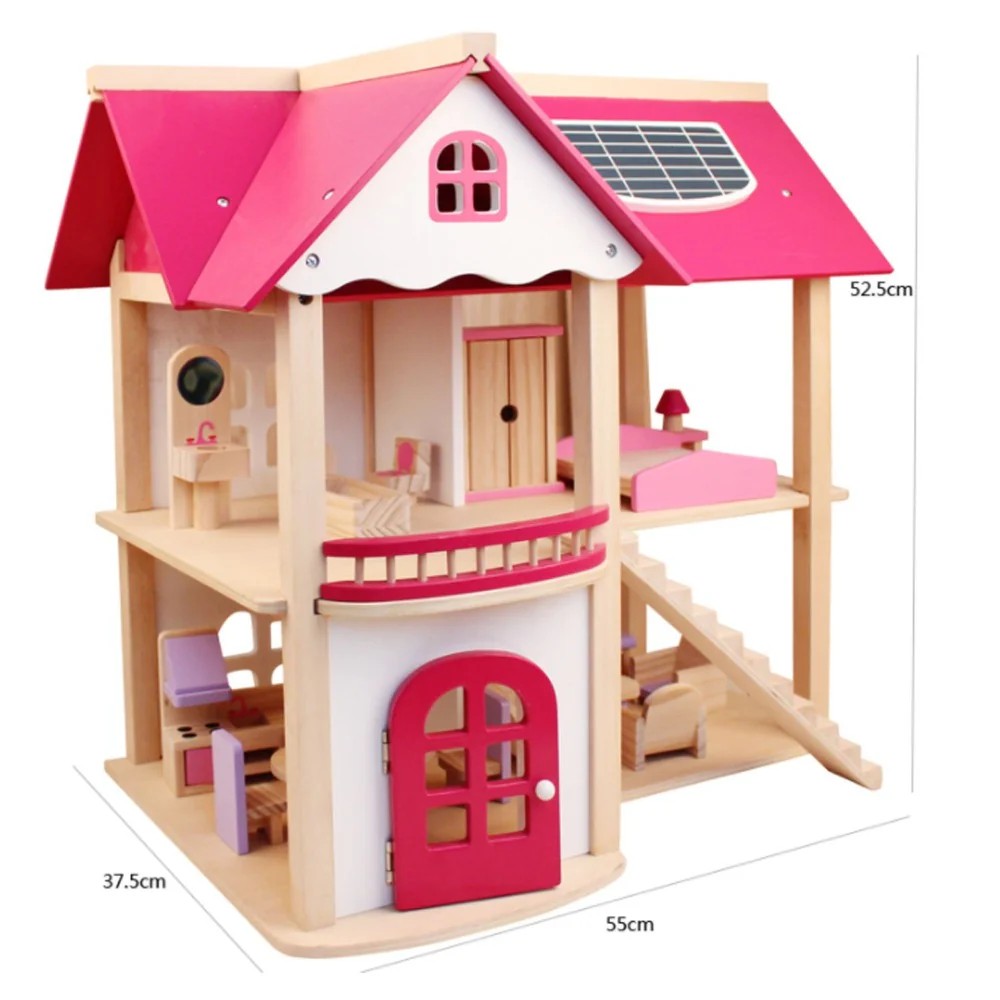 Pink Doll House - Wooden