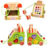Wooden Multifunction Drag Telephone