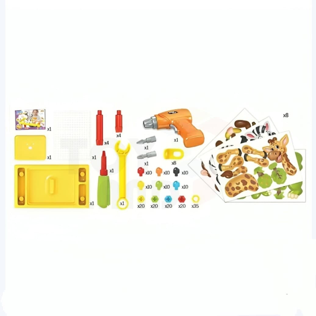 Mosaïc Puzzle Table & Chair - Assembly/ Disassembly Tools & Accessories - 208 Pieces
