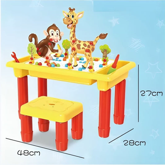 Mosaïc Puzzle Table & Chair - Assembly/ Disassembly Tools & Accessories - 208 Pieces