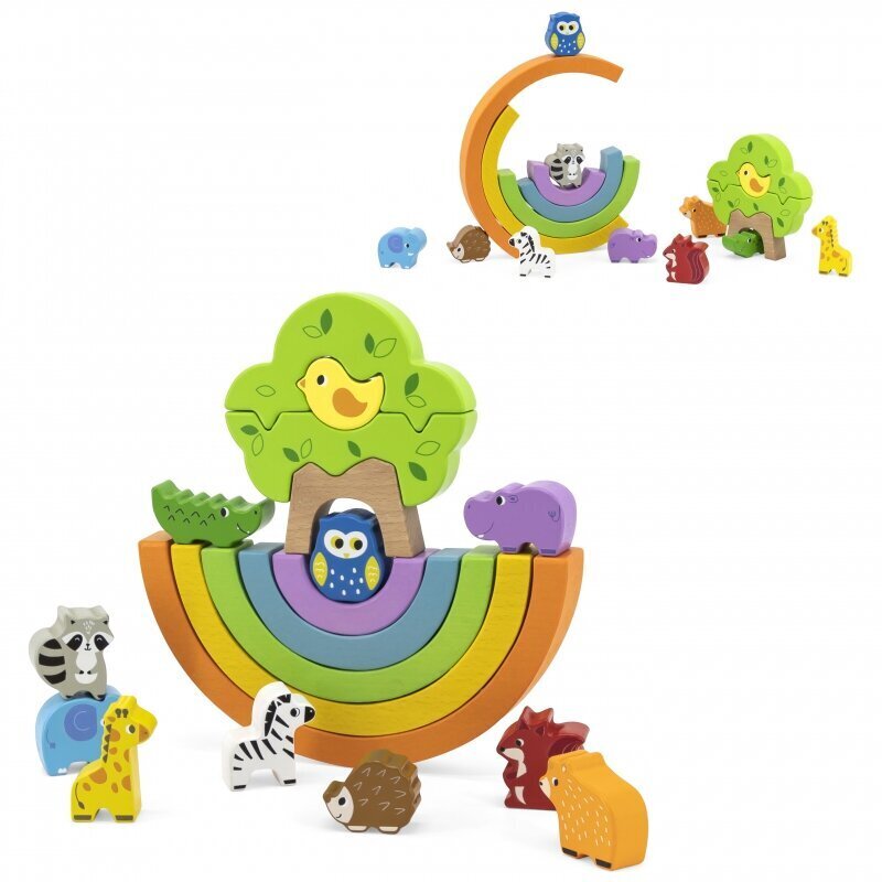 Rainbow Balancing Blocks - Wooden - 32x26x4cm