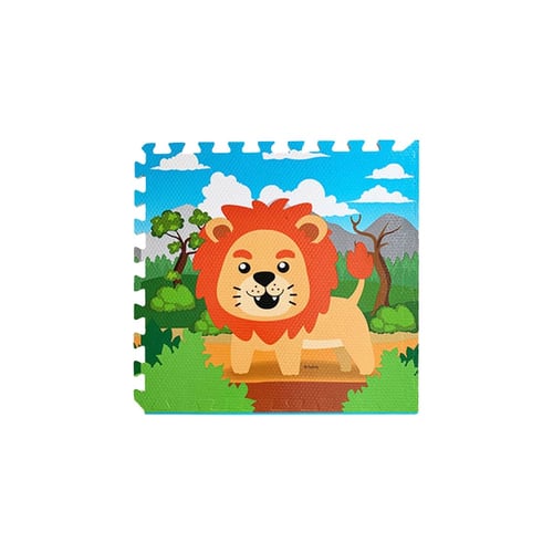 Floor Playmat 120x120cm - Pack of Four Baby Animals Puzzle Pieces 60x60cm
