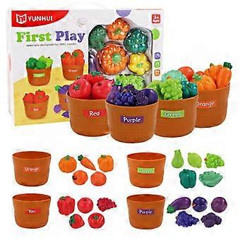 Farmer's Market Color Sorting Set - 4 Barrels, 24 Pieces