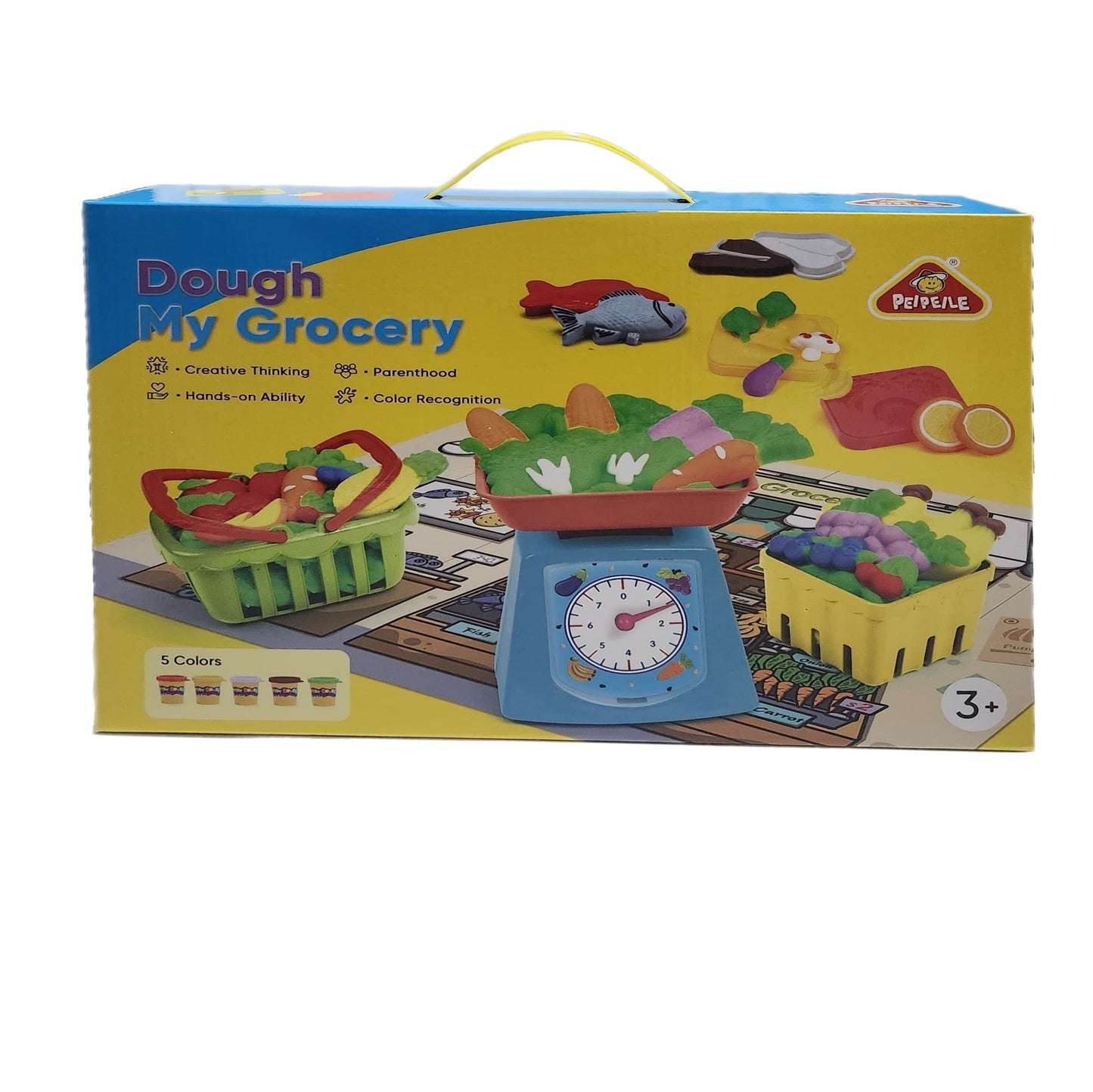 Play Dough Set - My Grocery - 5 Colors