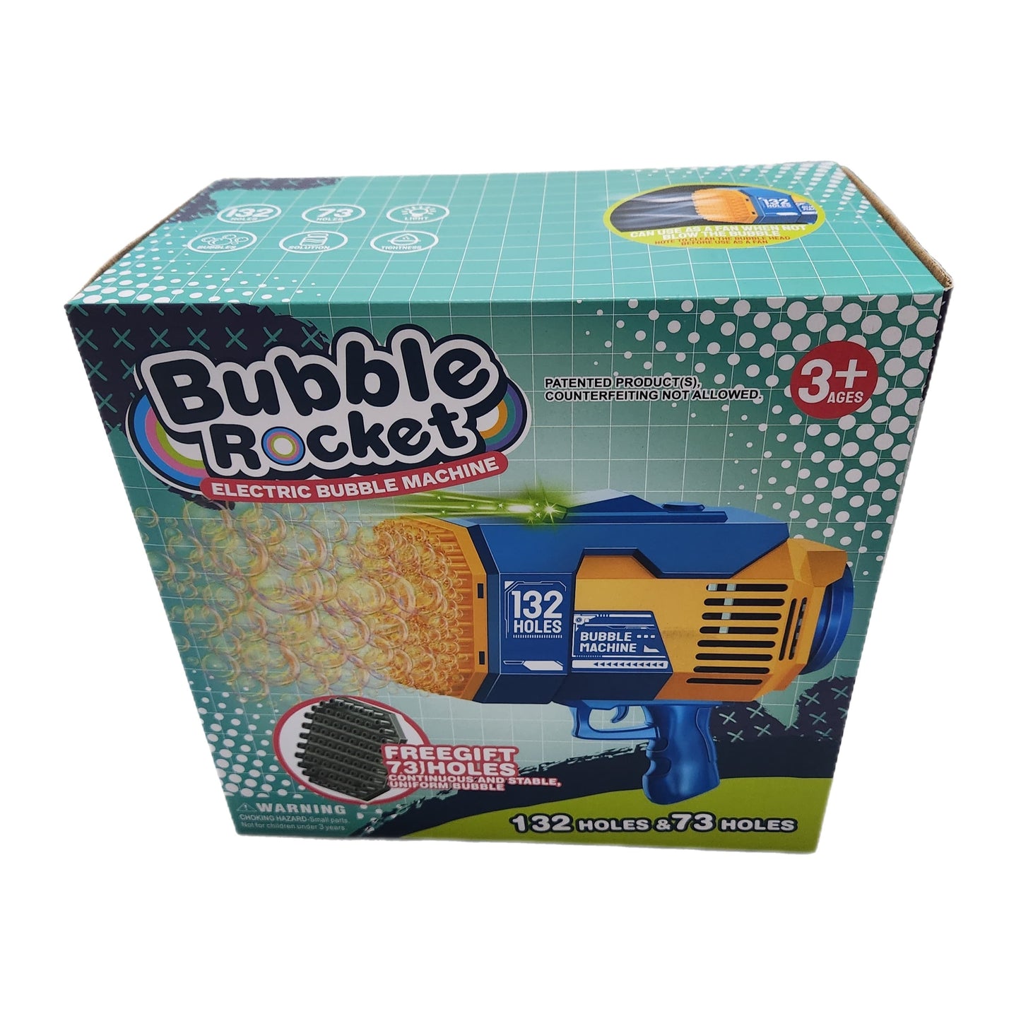Bubble Machine Gun 132 Holes - Pink