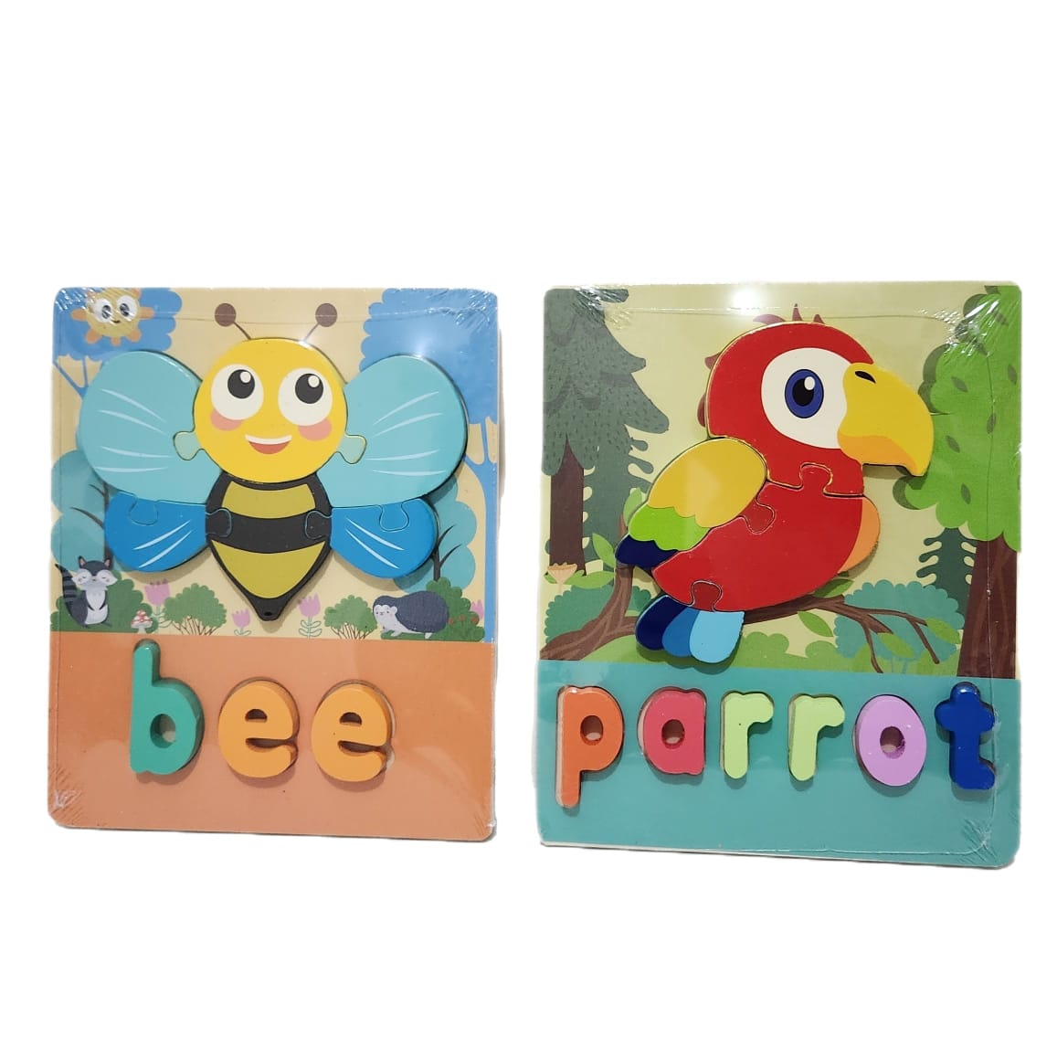 Wooden Puzzle With Naming Letters