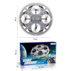 Flying Ring Remote Control Drone – Grey foam - 4 Built-in rotors - Colorful lights - 17 cm Diameter
