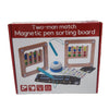 Magnetic Pen Sorting Board - Two Man Match - Wooden