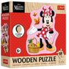 Minnie Mouse Wooden Puzzle - 50 Pieces - 20.7x28.6cm - Shaped With 10 Unique Pieces