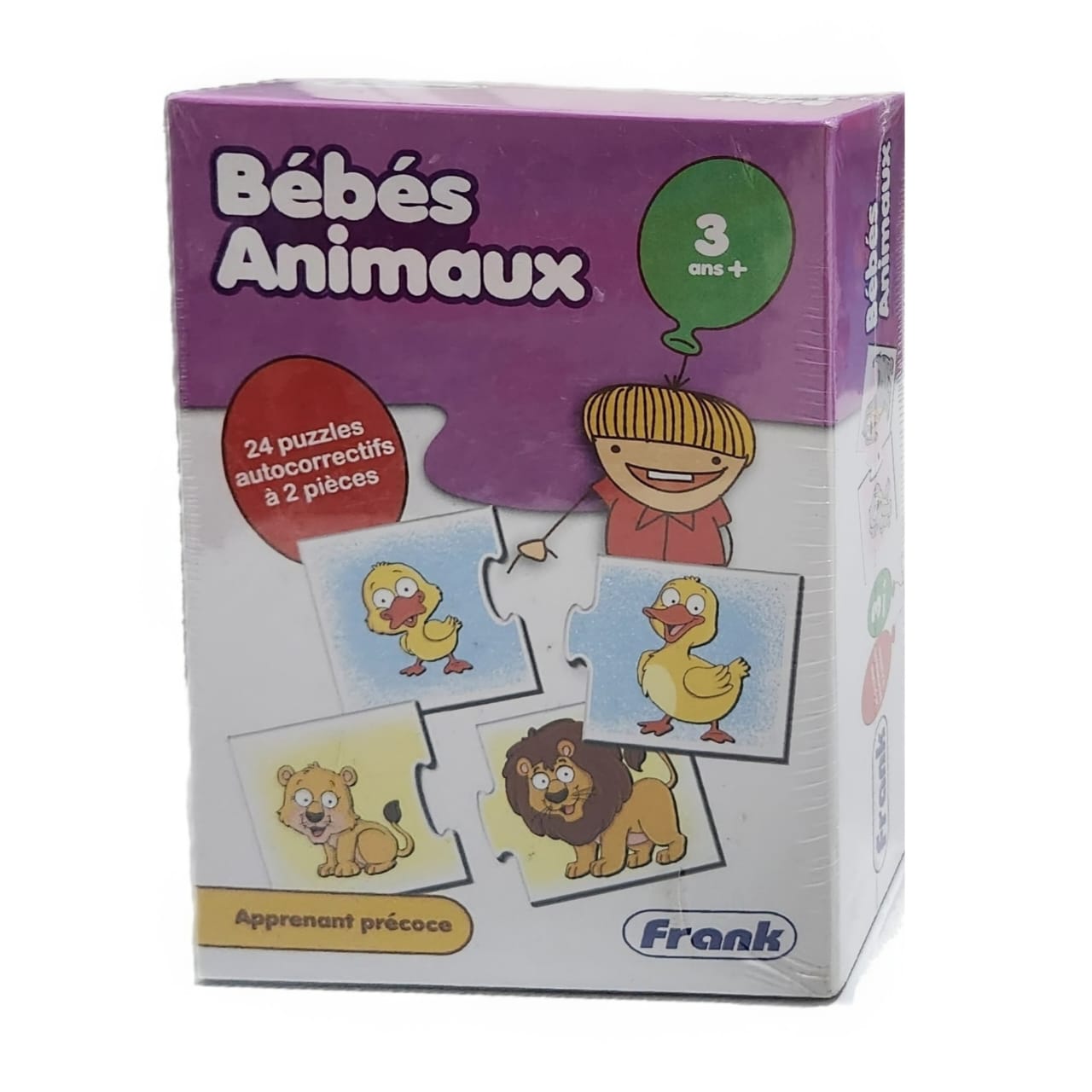 Bébés Animaux --- 24 Puzzles Autocorrectifs à 2 Pièces