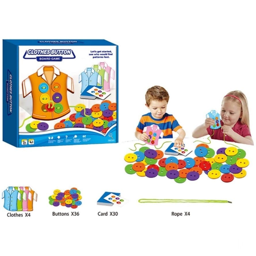 Clothes Button Board Game