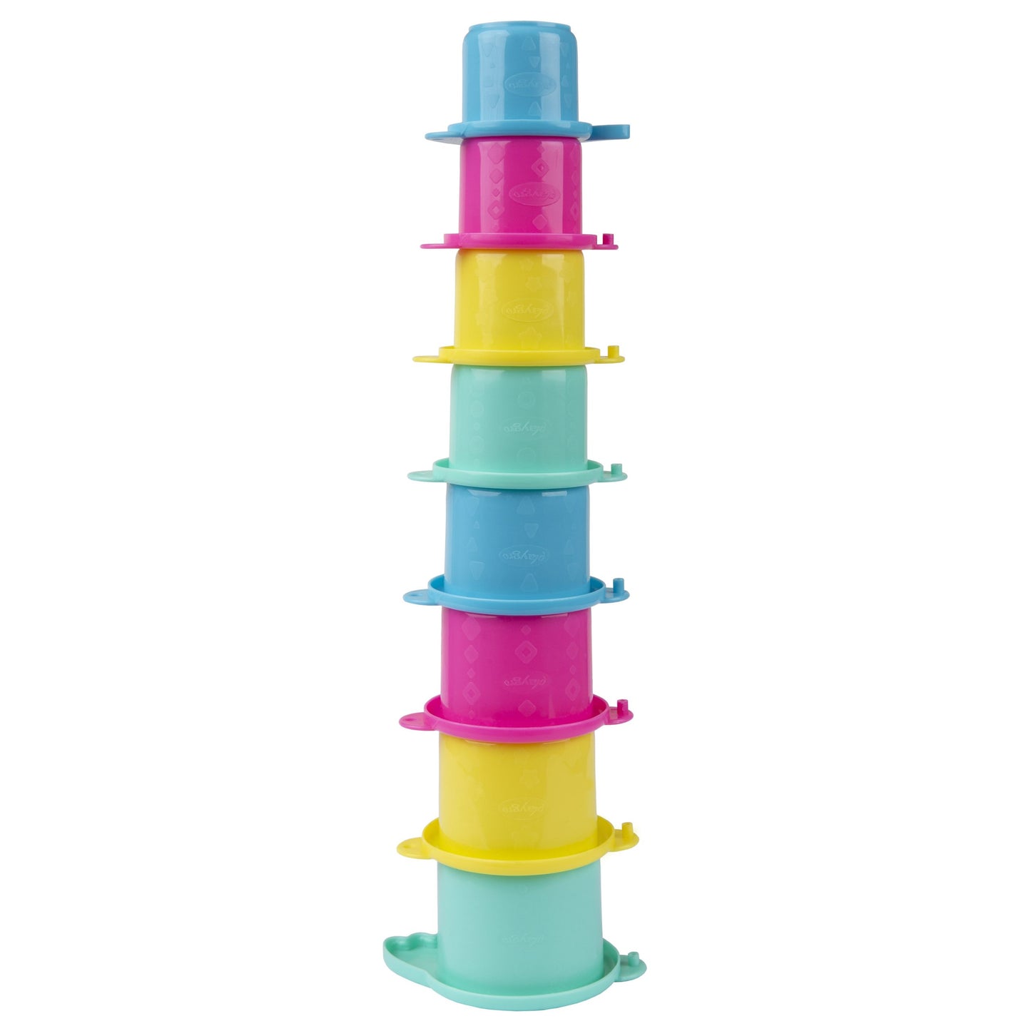 Croc Cups - Stacking and Linking - 8 Brightly Coloured Cups