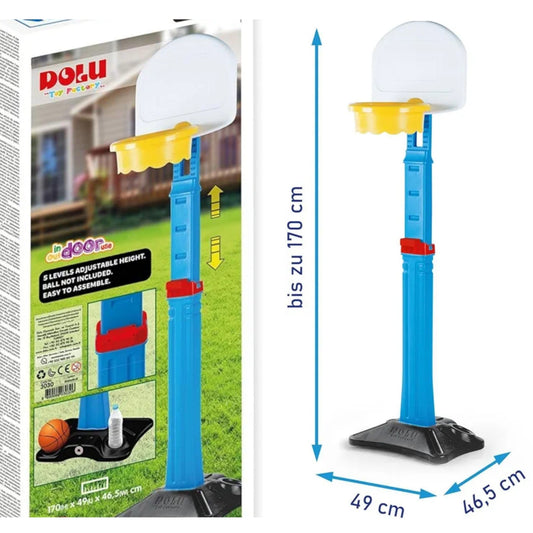 Basketball Stand - Indoor/Outdoor - 5 Levels Adjustable Height  - 170x49x46cm