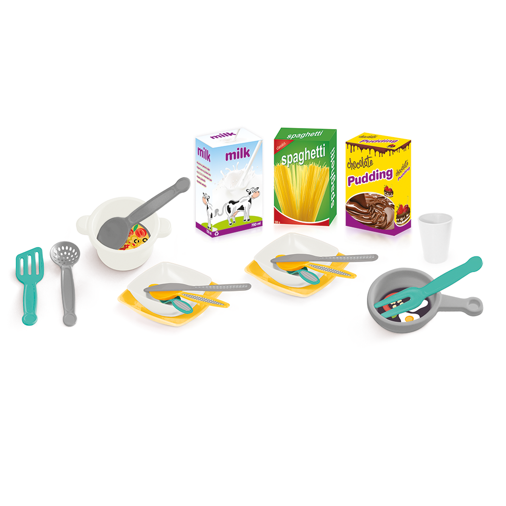 XL Kitchen Set - 100x109x65 cm - 36 pieces of accessories - sound effects