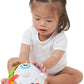Panda activity ball - Openings for fingers to grip - Textured body - 3 internal patterned balls - rattle inside panda - Soft squishy tummy