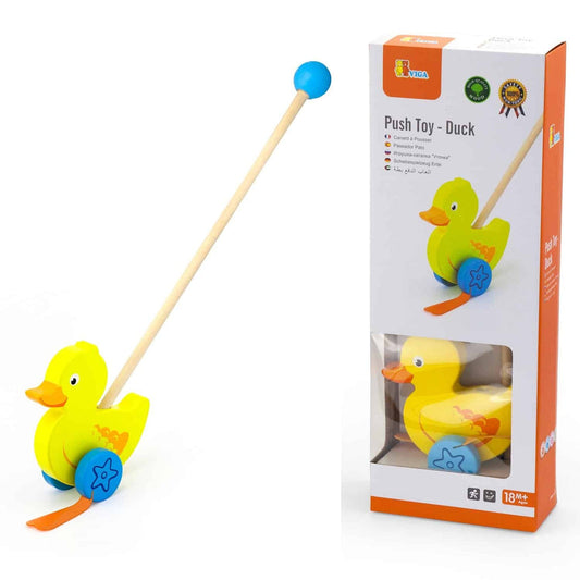 Wooden Push Toy - Duck