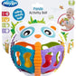 Panda activity ball - Openings for fingers to grip - Textured body - 3 internal patterned balls - rattle inside panda - Soft squishy tummy