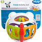 Panda activity ball - Openings for fingers to grip - Textured body - 3 internal patterned balls - rattle inside panda - Soft squishy tummy