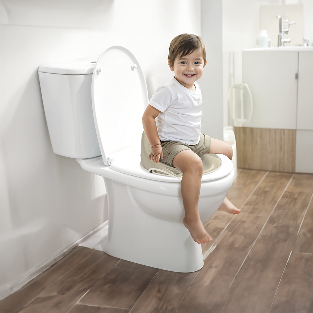 Toilet Trainer - High Backrest - Stone Gray Color