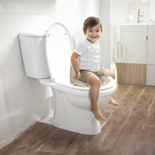Toilet Trainer - High Backrest - Stone Gray Color