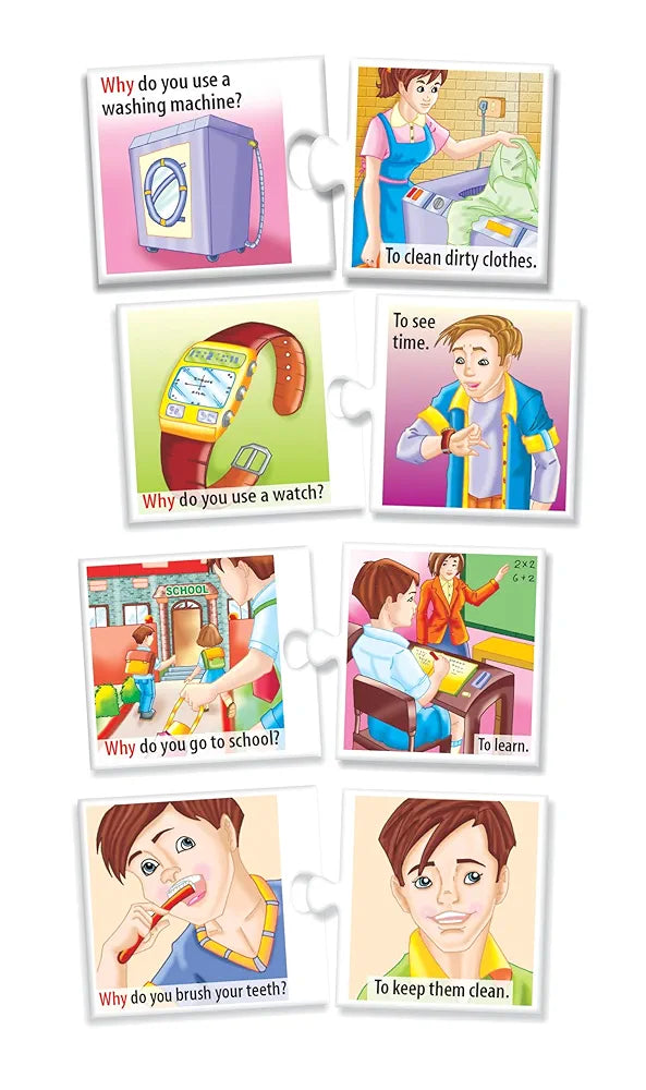 Let's Find Out WHY - Educational puzzles - 27 match up sets