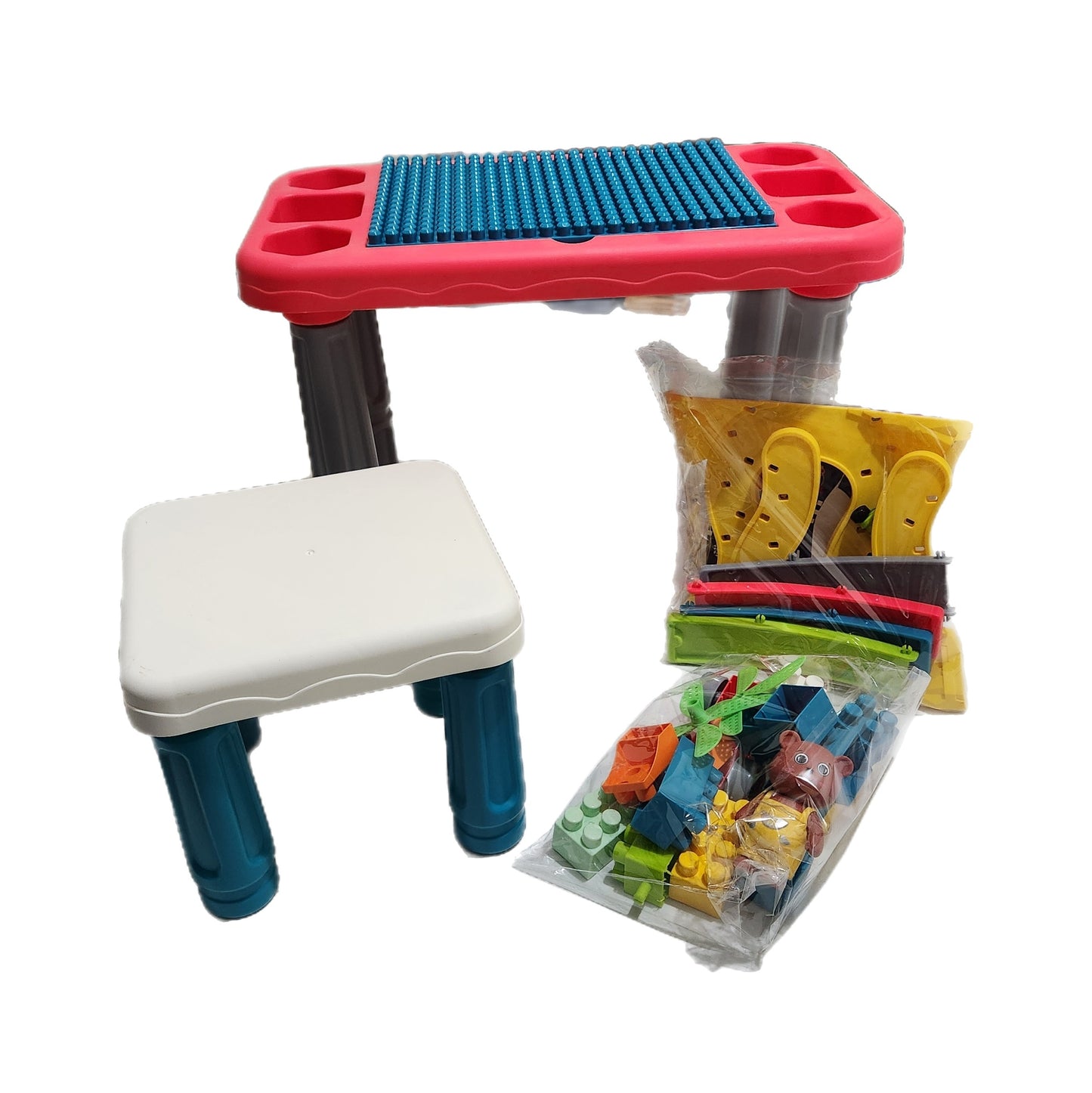 Building Blocks Set, Table and Chair