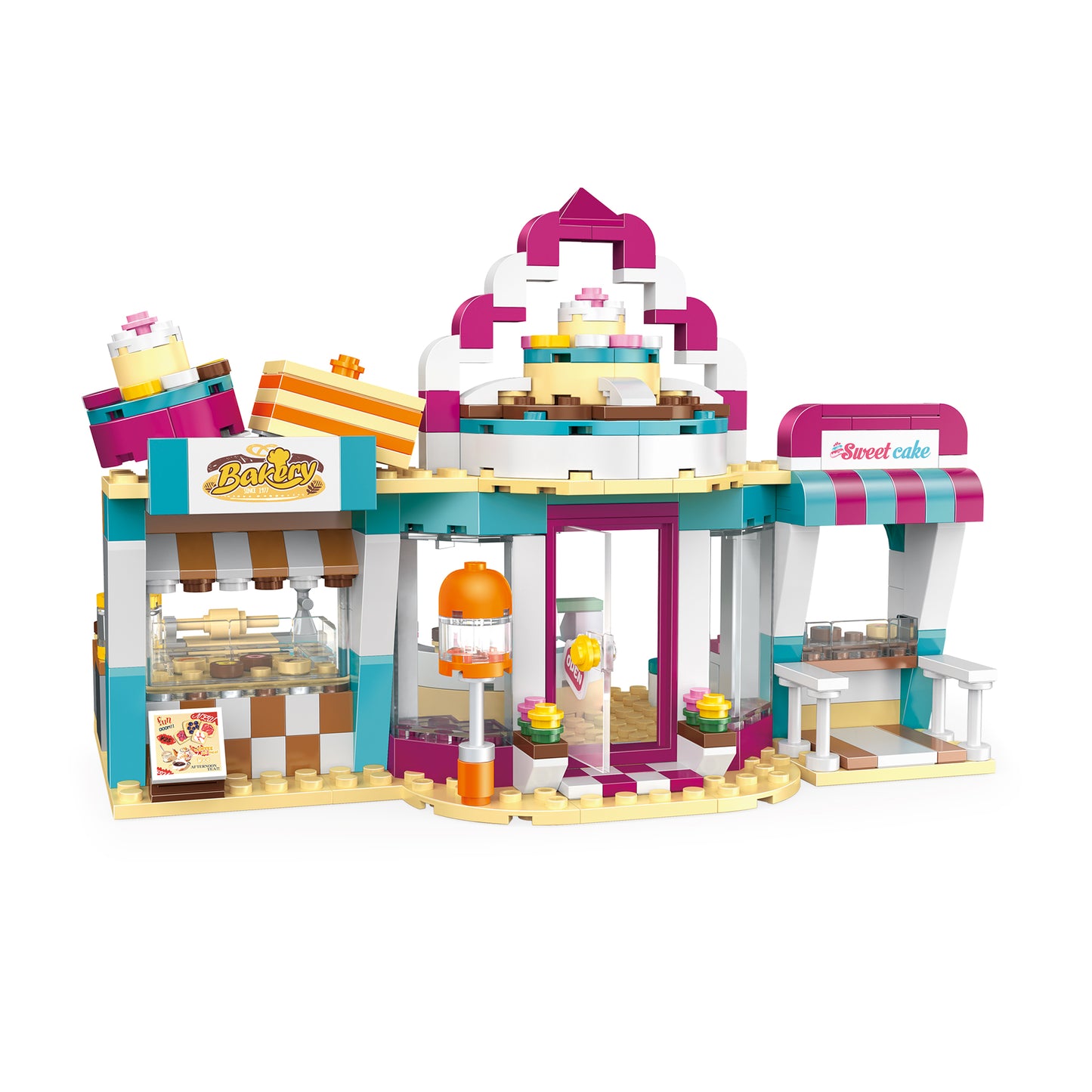 Girls Bakery Store - Building Blocks - 348 Pieces