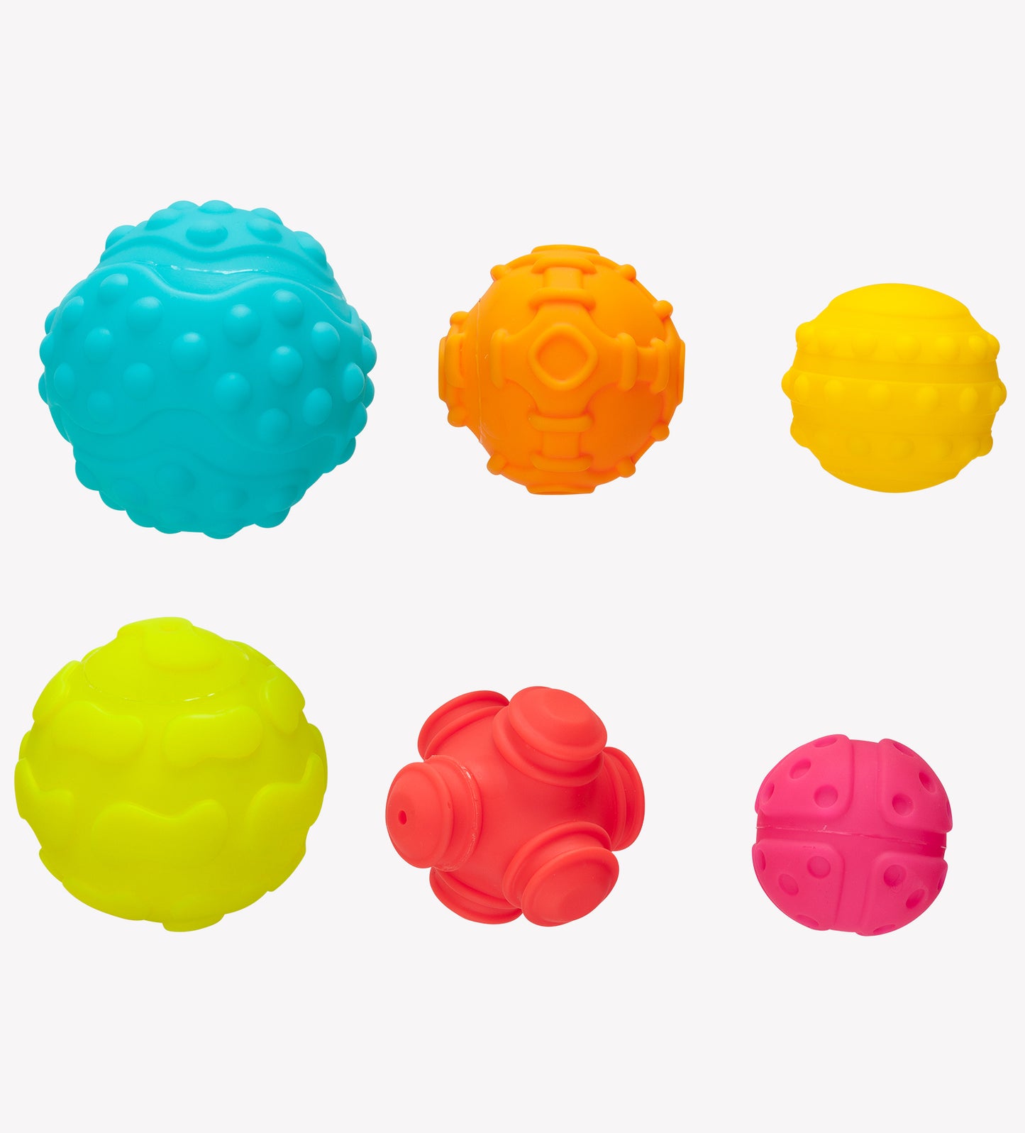 Textured Sensory Balls - 6 Balls in a Range of Sizes, Colours and Textures