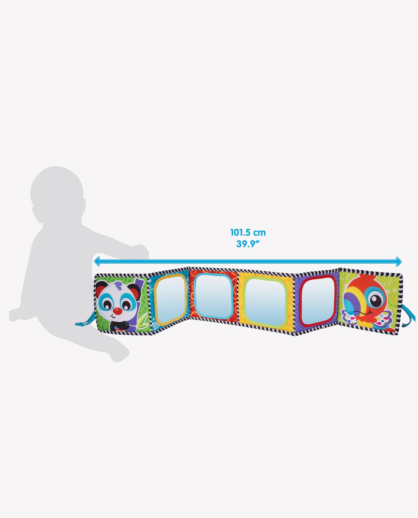 Convertible Tummy Time Mirror and Book - 100 cm x 16.5 cm