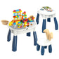 Multifunctional Activity Table & Chair - 109 Colourful Building Blocks - Table 80x37x43 cm - Chair 31x28x42 cm