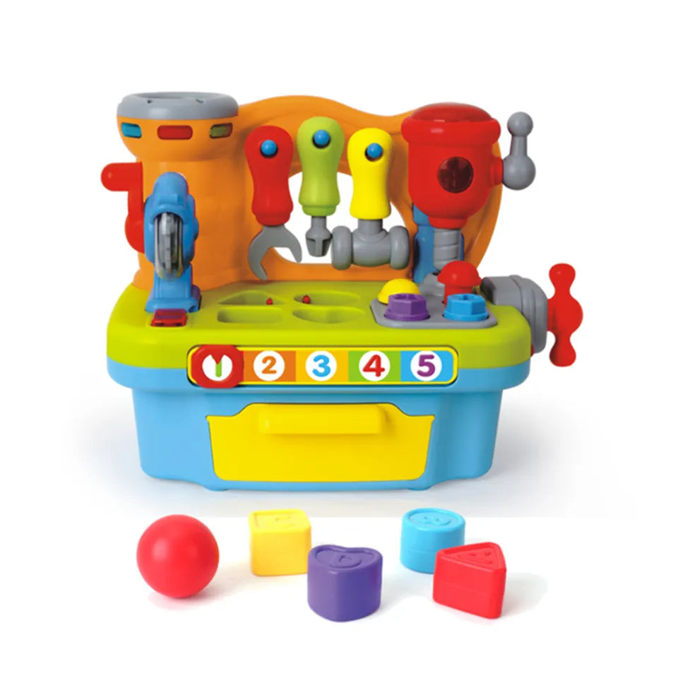 Workbench - Multifunctional 9 in 1 - 9 Tools, 10 Play activities
