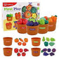 Farmer's Market Color Sorting Set - 4 Barrels, 24 Pieces