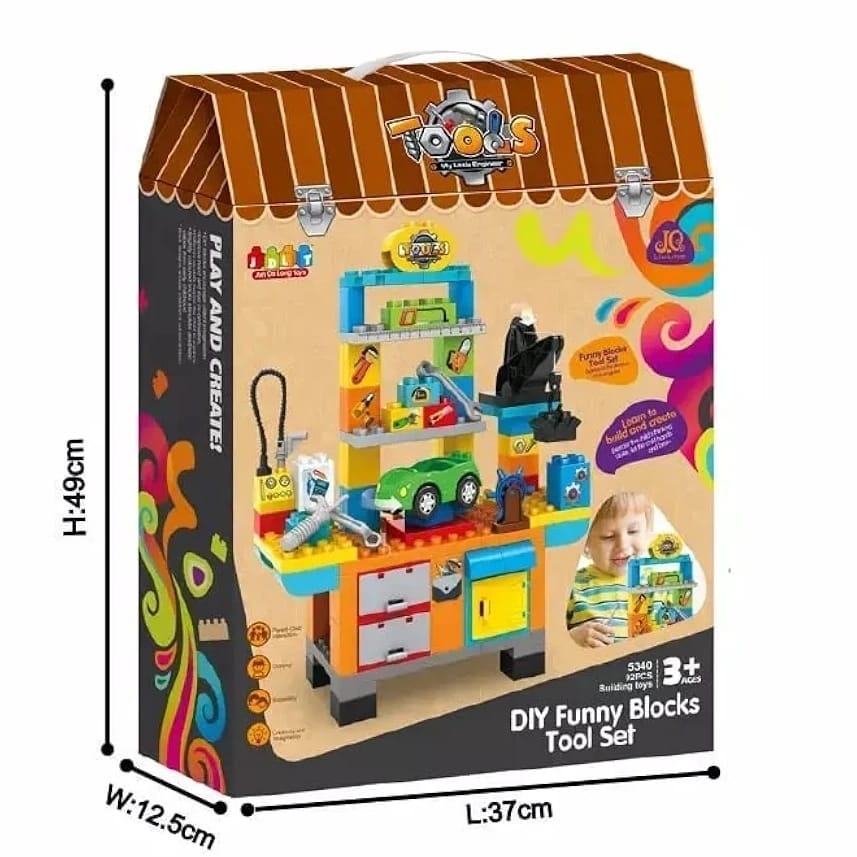 Workshop Tool Stand - Construction Blocks - 92 Pieces