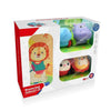 Bouncing Animal Car - 4 Cars with Carrying Cloth Bag