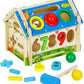 Wooden Multi-Functional Intelligent House with Number Blocks