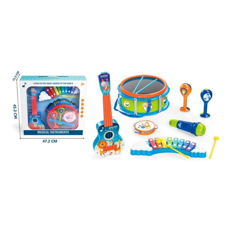 Musical Instruments Set - 6 Instruments - 11 Pieces