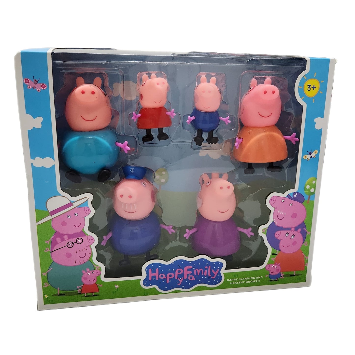 Peppa Pig and Family - Set of 6 Characters