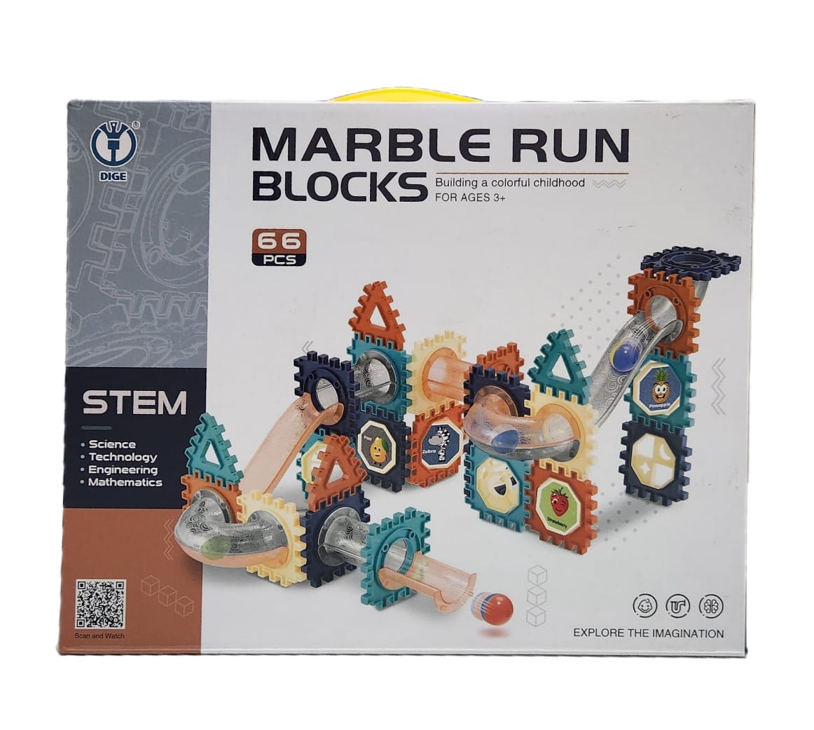 Marble Run Blocks - 66 Pieces