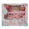 Baby Doll Set - 12 Inch Doll - With Cradle - Bonnie