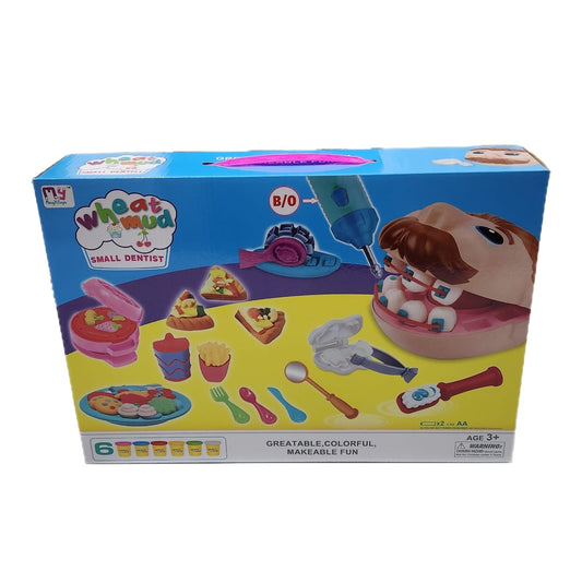 Small Dentist Play Set - Wheat Mud Dough