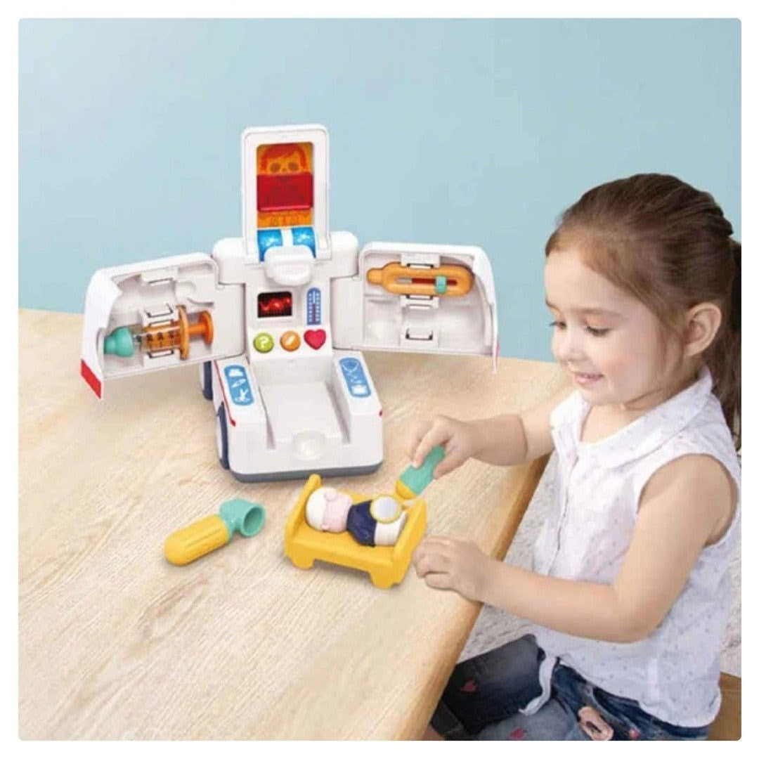 Toy Ambulance - Music & Siren - Bump & Go Action