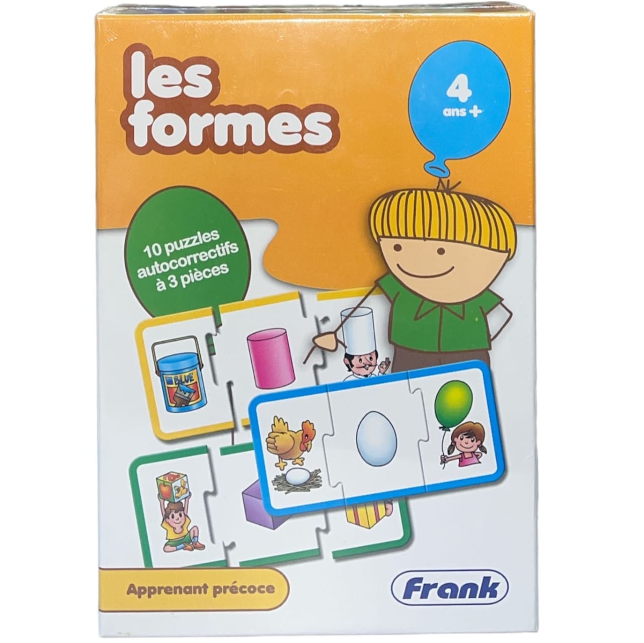 Les Formes - 10 Puzzles Autocorrectifs A 3 Pieces