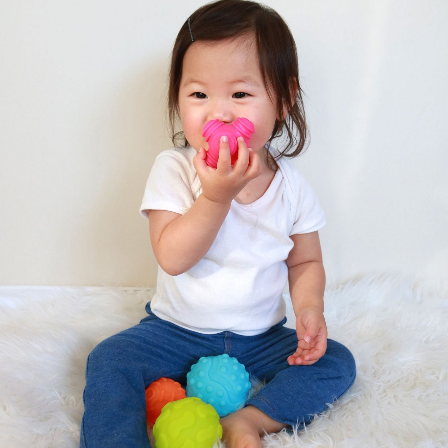 Textured Sensory Balls - 6 Balls in a Range of Sizes, Colours and Textures