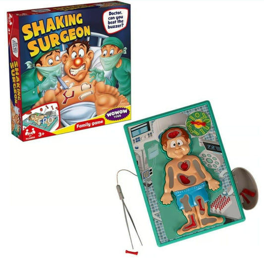 Shaking Surgeon Board Game - 2+ Players - 12 Pieces