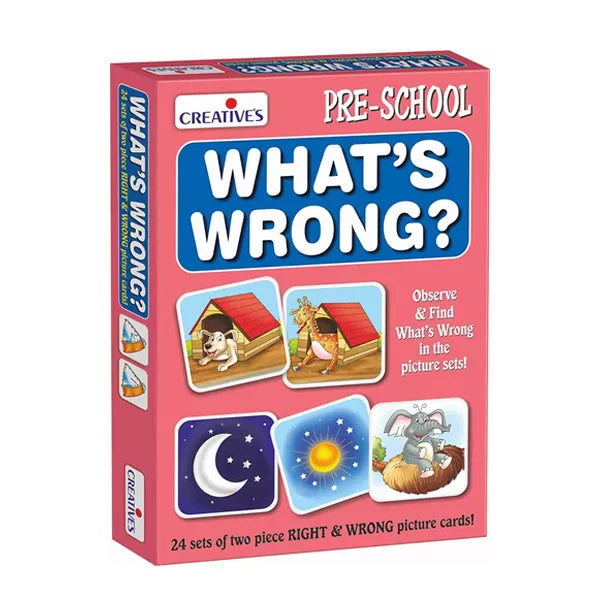 What's WRONG - 24 Sets of Two Piece RIGHT & WRONG Picture Cards